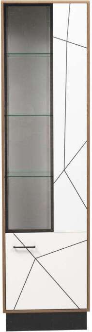 Шкаф-пенал Гамма 54.01-01 Правый Таксония/Белый