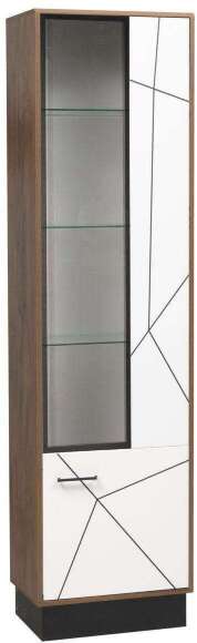 Шкаф-пенал Гамма 54.01-01 Правый Таксония/Белый