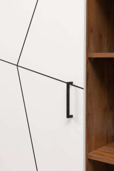 Шкаф-пенал Гамма 54.01-01 Правый Таксония/Белый