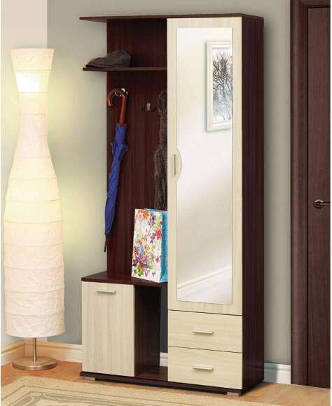 Прихожая Кармен-1, Венге, Вудлайн Кремовый