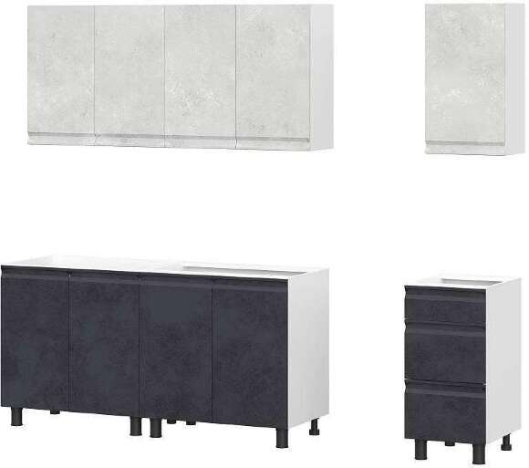 Кухонный гарнитур Вельвет 2.0 м, без столешницы Кухонный гарнитур Вельвет 2.0 м, без столешницы