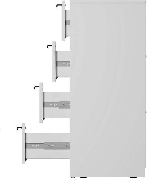 Комод КМ-02 Айрон, белый Комод КМ-02 Айрон, белый