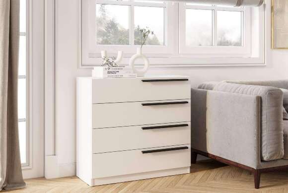 Комод КМ-02 Айрон, белый Комод КМ-02 Айрон, белый