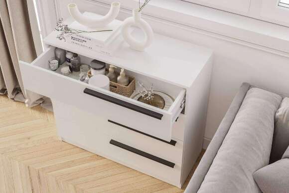 Комод КМ-02 Айрон, белый Комод КМ-02 Айрон, белый