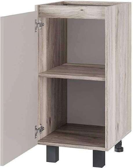 Шкаф без столешницы Берген Лайт 4с1 0,4м, Дуб смоки, Кашемир Шкаф без столешницы Берген Лайт 4с1 0,4м, Дуб смоки, Кашемир