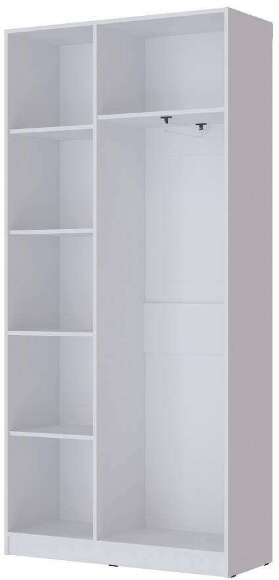 Шкаф двухдверный Апполия (ТЭКС) 400 Белый дуб