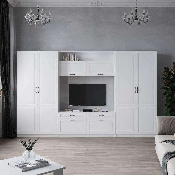 Шкаф двухдверный Апполия (ТЭКС) 400 Белый дуб