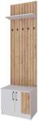Тумба с вешалкой Кано 600 КПТВ-1, Белый, Дуб крафт золотой