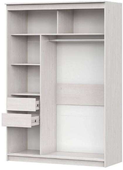 Шкаф-купе №25 1.5 м, грей сосна