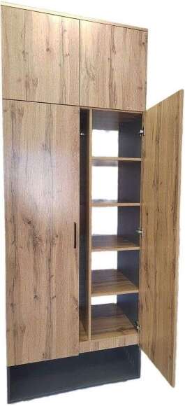 Бруно Шкаф для прихожей Дуб Вотан / Серый графит
