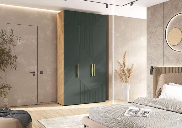 Ирис Антресоль к шкафу (1350) (Браш Мени Грин, Дуб Крафт) Ирис Антресоль к шкафу (1350) (Браш Мени Грин, Дуб Крафт)