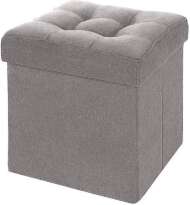 Пуф складной велюр Серый