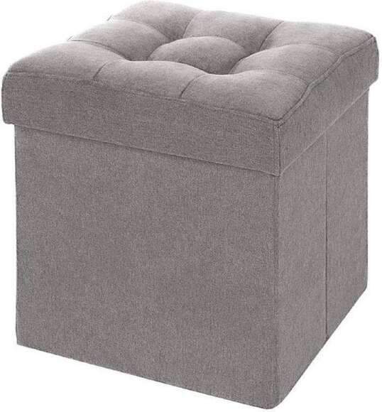 Пуф складной велюр Серый