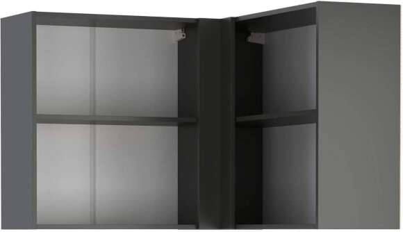 Римини полка угловая Диамант серый