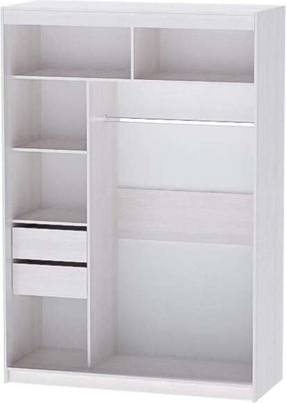 Шкаф-купе арт. 007 1,5 м / Белый