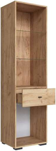 Дублин Пенал дуб крафт золотой/графит серый