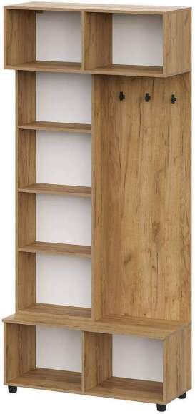 Прихожая Милан-2 дуб крафт золотой / белый