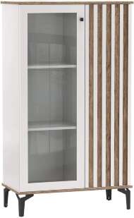 Шкаф комбинированный 51.03 Либерти опора h=150мм Белый / Дуб Каньон