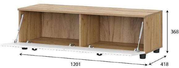 Тумба для ТВ cо створками Милан (SV-Мебель) Белый Тумба для ТВ cо створками Милан (SV-Мебель) Белый