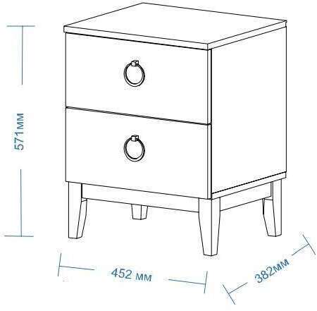 Тумба прикроватная Шарлиз (MLK)