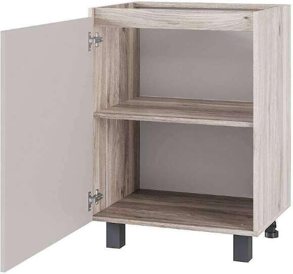 Шкаф без столешницы Берген Лайт 6с1 0,6м, Дуб смоки, Кашемир Шкаф без столешницы Берген Лайт 6с1 0,6м, Дуб смоки, Кашемир