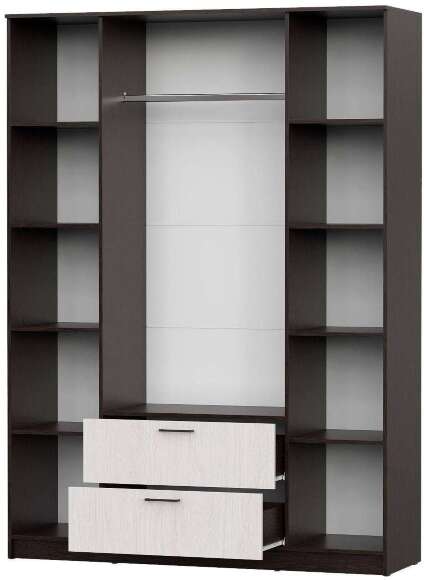 Шкаф для одежды Виста-1 (Арника) Венге/Ясень Анкор светлый Шкаф для одежды Виста-1 (Арника) Венге/Ясень Анкор светлый