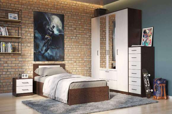 Шкаф для одежды Виста-1 (Арника) Венге/Ясень Анкор светлый Шкаф для одежды Виста-1 (Арника) Венге/Ясень Анкор светлый