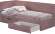 Кровать Лео КР-49, Белый, Пыльная роза Кровать Лео КР-49, Белый, Пыльная роза