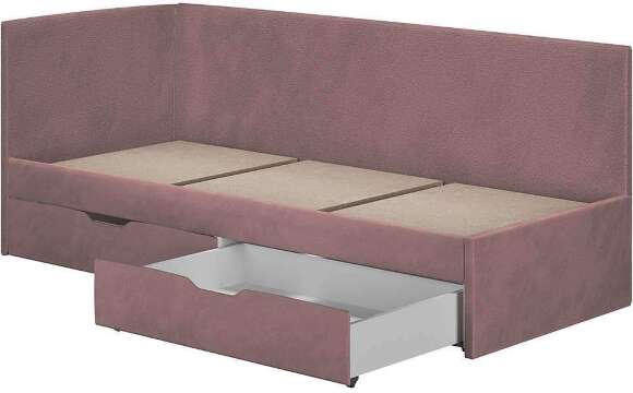 Кровать Лео КР-49, Белый, Пыльная роза Кровать Лео КР-49, Белый, Пыльная роза