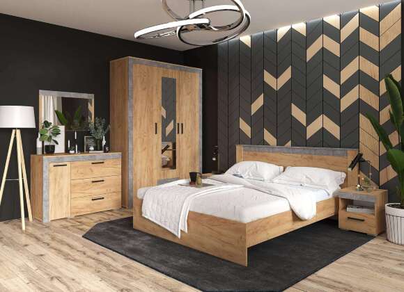 Шкаф трехдверный (ТЭКС) Ателье светлое Шкаф трехдверный (ТЭКС) Ателье светлое