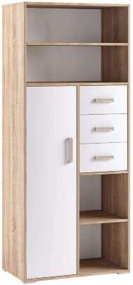 Шкаф-стеллаж книжный Бланка (Белый) ТЭКС