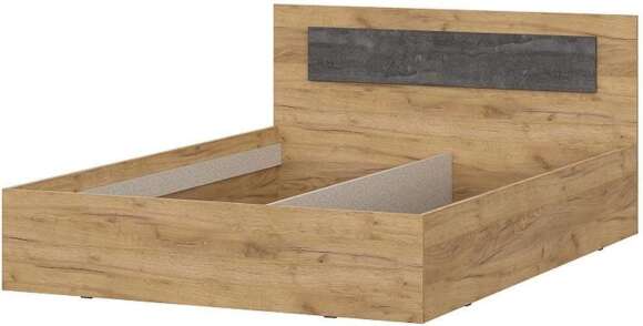 МСП 1 Кровать двойная универсальная 1,4 настил ДСП / Дуб Золотой/Камень темный МСП 1 Кровать двойная универсальная 1,4 настил ДСП / Дуб Золотой/Камень темный