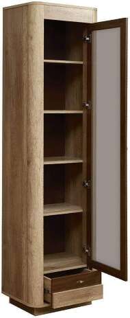 Шкаф-витрина Фантазия 34.06, Дуб каньон, Дуб кальяри Шкаф-витрина Фантазия 34.06, Дуб каньон, Дуб кальяри