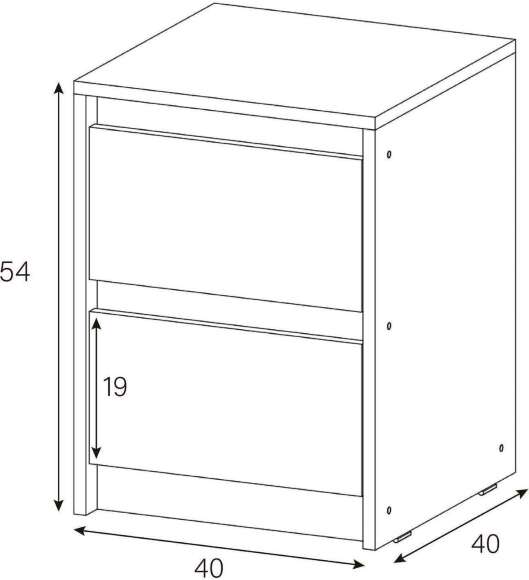 Тумба прикроватная Айден белый
