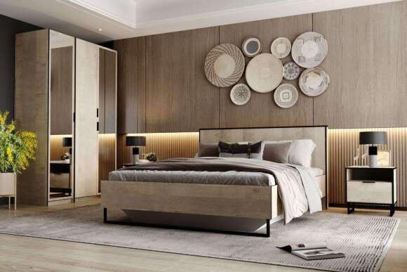 НМ 014.03 Шкаф для одежды Фолк с зеркалом Дуб Гранж песочный НМ 014.03 Шкаф для одежды Фолк с зеркалом Дуб Гранж песочный