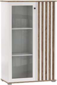 Шкаф комбинированный 51.03 Либерти опора h=20мм Белый / Дуб Каньон