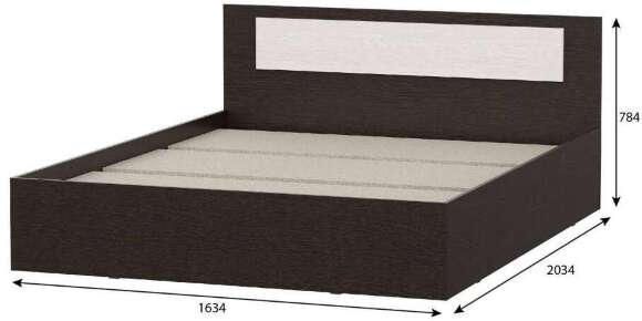 Кровать 160х200 Виста-1 (Арника) с настилом ДСП Кровать 160х200 Виста-1 (Арника) с настилом ДСП