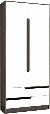 Гавана Шкаф 2-ств.(Глянец белый)