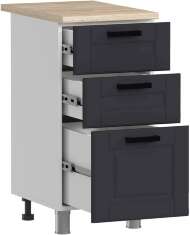 МК Аленушка Н3Я 400 Лаванда Сталь, скоба черный (со столешницей)