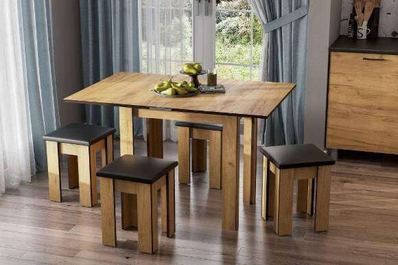 Стол обеденный раскладной СО-3 (Арника) Дуб Золотой Стол обеденный раскладной СО-3 (Арника) Дуб Золотой