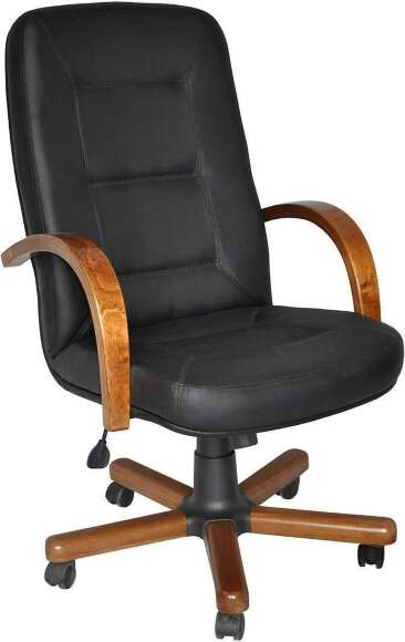 Кресло Верона 1Д светлый орех/к/з черный