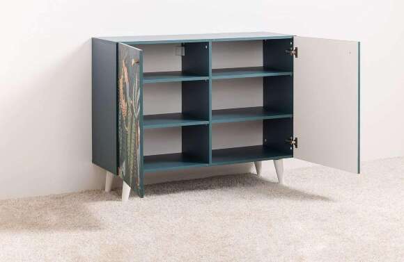 Либера комод 16.230.01 Бензин 0244 SU / Белый PE шагрень