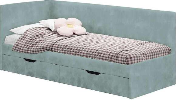 Кровать Лео КР-49, Белый, Шарли бриз