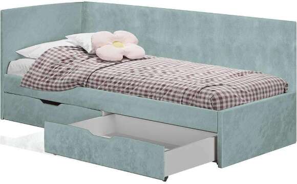 Кровать Лео КР-49, Белый, Шарли бриз