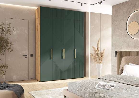 Ирис Антресоль к шкафу (1800) (Браш Мени Грин, Дуб Крафт)