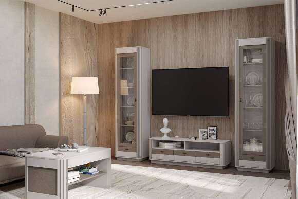 Шкаф-витрина Фантазия 34.06, Кашемир Шкаф-витрина Фантазия 34.06, Кашемир