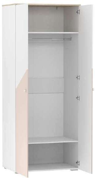 НМ 041.42 шкаф для одежды Банни белый/дуб сонома/бисквит НМ 041.42 шкаф для одежды Банни белый/дуб сонома/бисквит