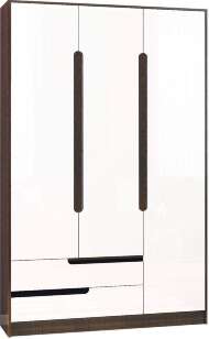 Гавана Шкаф 3-ств. (глянец белый)