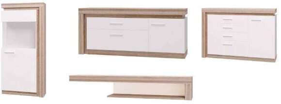 Гостиная Люмен Ижмебель Комплект 1 (Дуб Сакраменто)