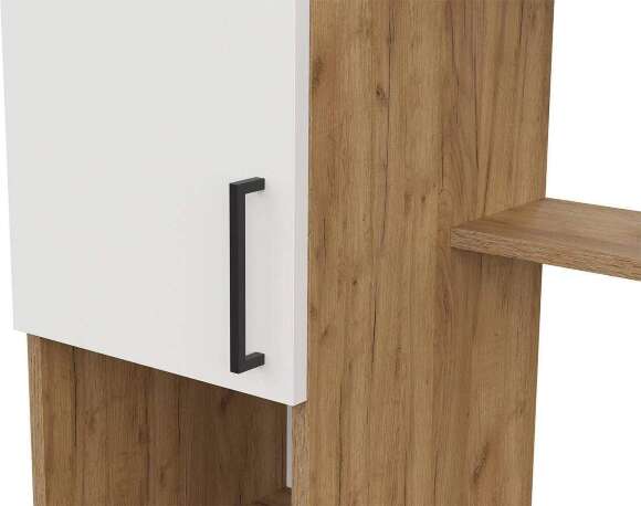 Стол компьютерный СТК 21, Дуб Золотой, Белый